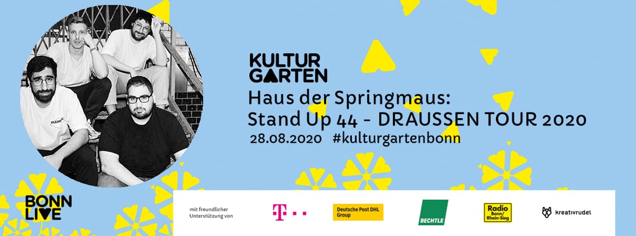Stand up 44 - DRAUSSEN TOUR 2020  | BonnLive Kulturgarten