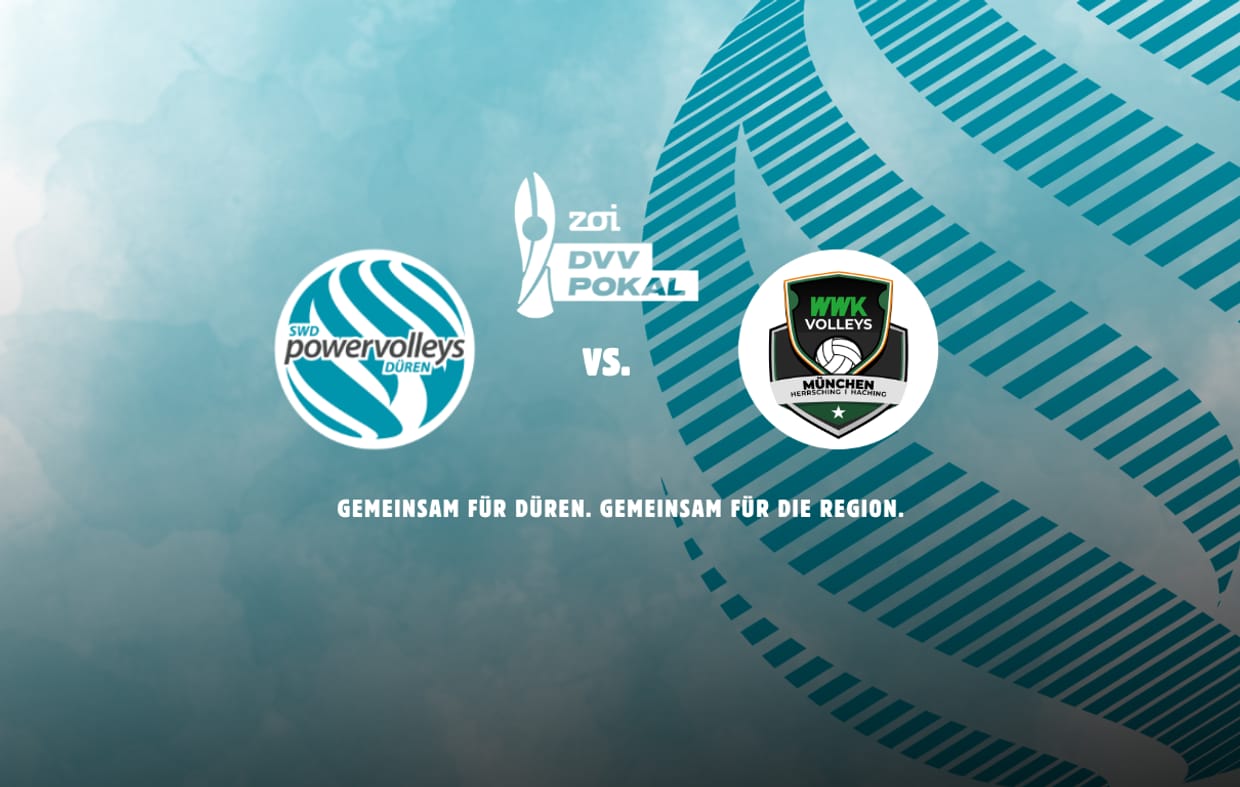 Zoi DVV Pokal: SWD powervolleys Düren vs. WWK Volleys München
