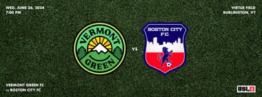 Vermont Green FC vs Boston City FC