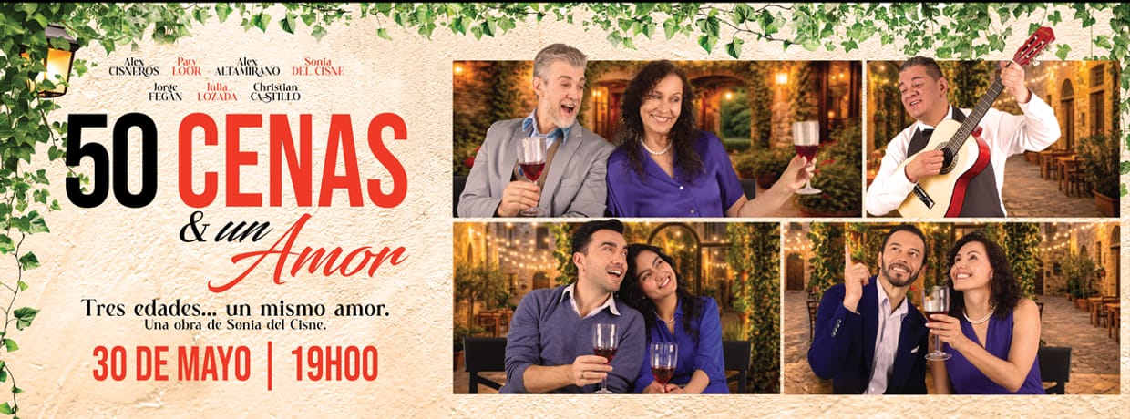 50 CENAS & UN AMOR SÁBADO 30 DE MAYO | 19:00 PM