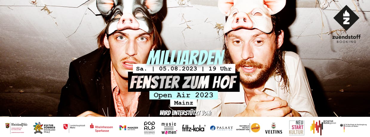 Milliarden x Fenster zum Hof-Open Air 2023