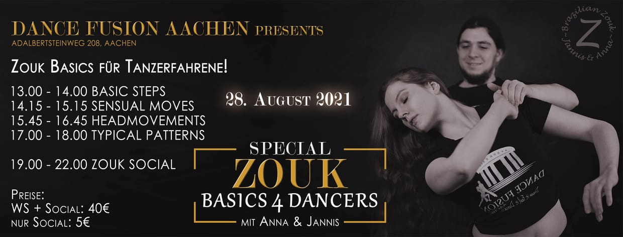 ZOUK Basics für Tanzerfahrene