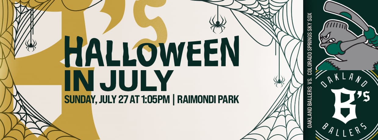 7/27/2025 Oakland Ballers vs. Colorado Springs Sky Sox, Halloween in July