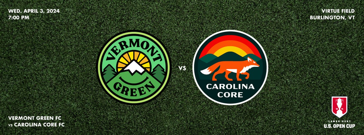 Vermont Green FC vs Carolina Core FC