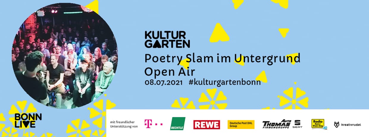 Poetry Slam im Untergrund – Open Air | BonnLive Kulturgarten