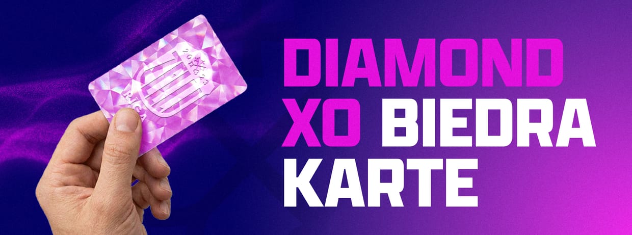 Rīgas Zeļļi 2026./2027. gada sezonas biedra karte - DIAMOND XO
