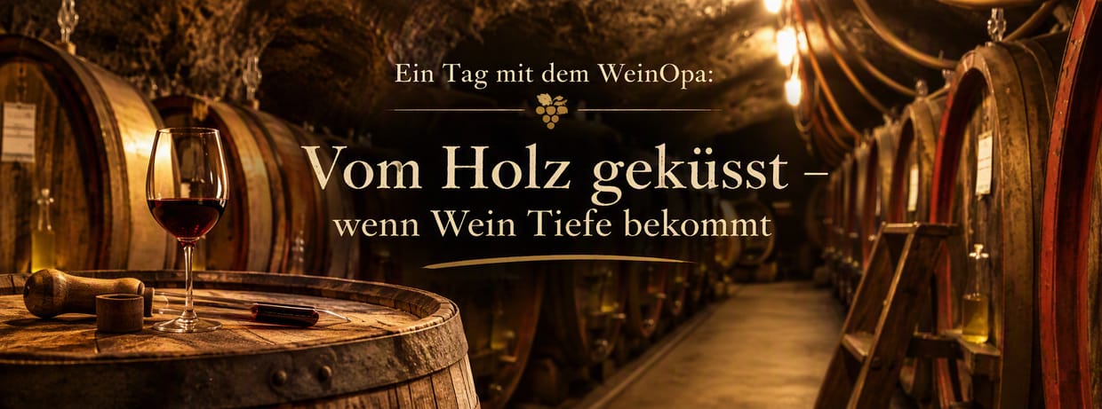 Ein Tag mit dem WeinOpa® - Vom Holz geküsst – wenn Wein Tiefe bekommt