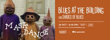 DISCO AT THE BUILDING CON SHADES OF BLUES - MASK DANCE