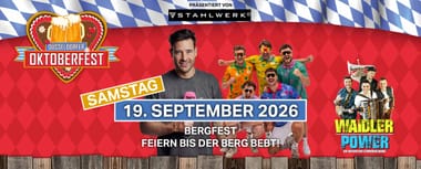 Sa, 19.09. BERGFEST präsentiert von STAHLWERK