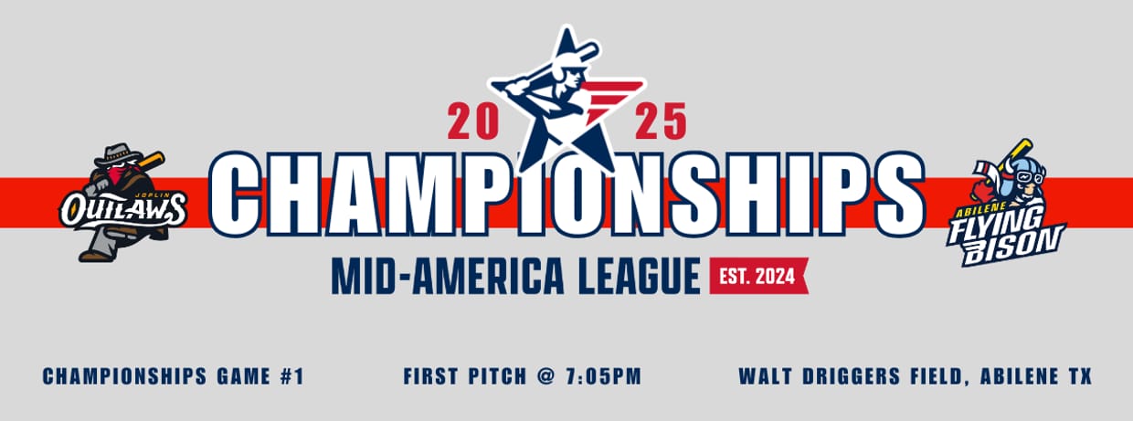 Mid-America League Championship Game #1 - Joplin Outlaws vs. Abilene Flying Bison