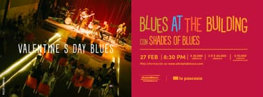 BLUES AT THE BUILDING - VALENTINE'S DAY BLUES CON SHADES OF BLUES