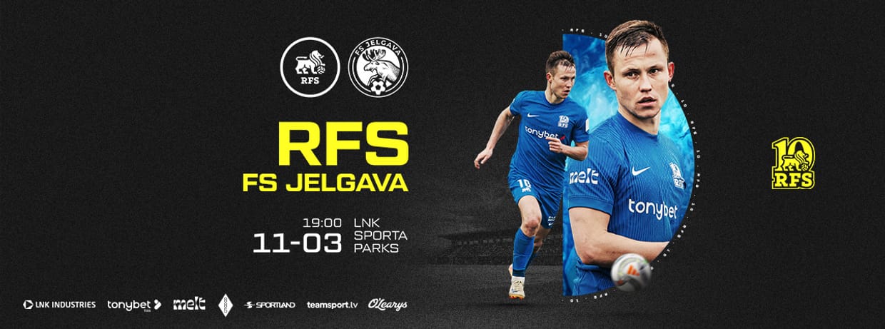 Tonybet Virslīga: RFS - FS Jelgava