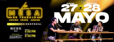 LA MESA DE TRABAJO EN VIVO EN MERO BAR