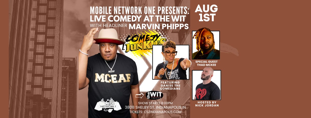 Stand Up at the Wit! Headliner: Marvin Phipps (17+) - 8:00 PM