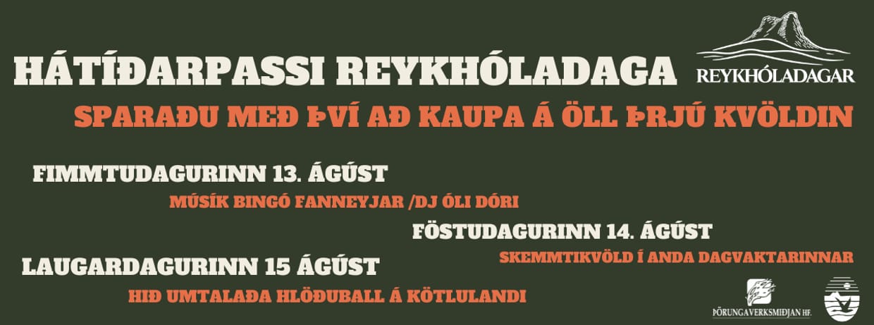 Reykhóladagar | hátíðarpassi / festival pass