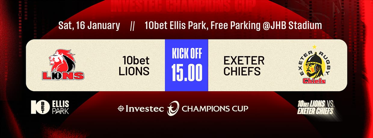 10bet Lions vs Exeter Chiefs