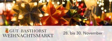 Weihnachtsmarkt Gut Basthorst 28. bis 30. November 2025