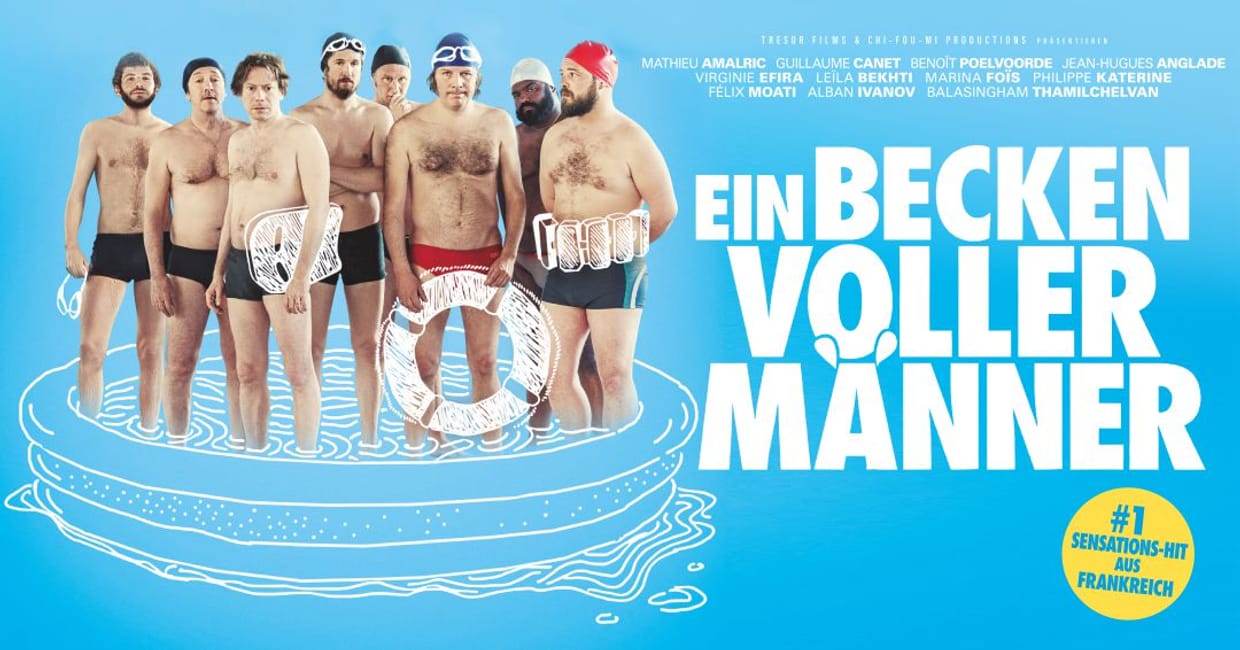 Ein Becken voller Männer (Open Air Kino Badezentrum)