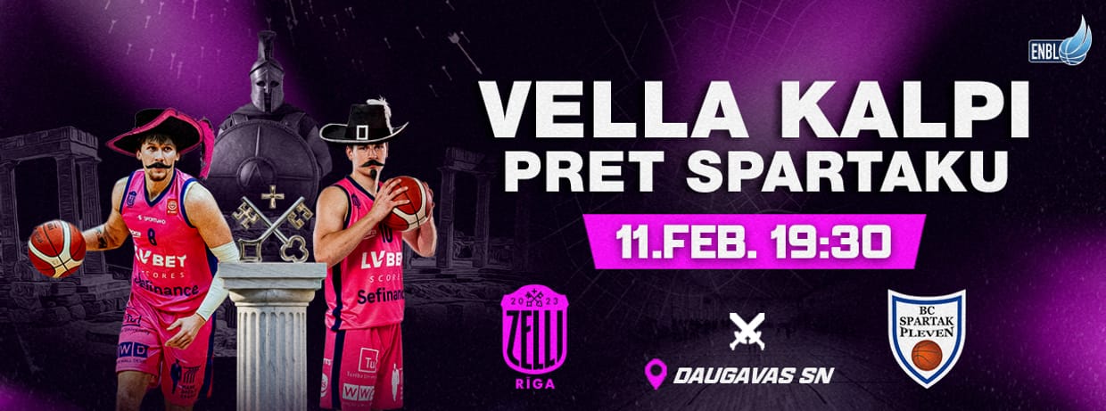 Vella Kalpi pret Spartaku: “Rīgas Zeļļi” vs Spartak Pleven”