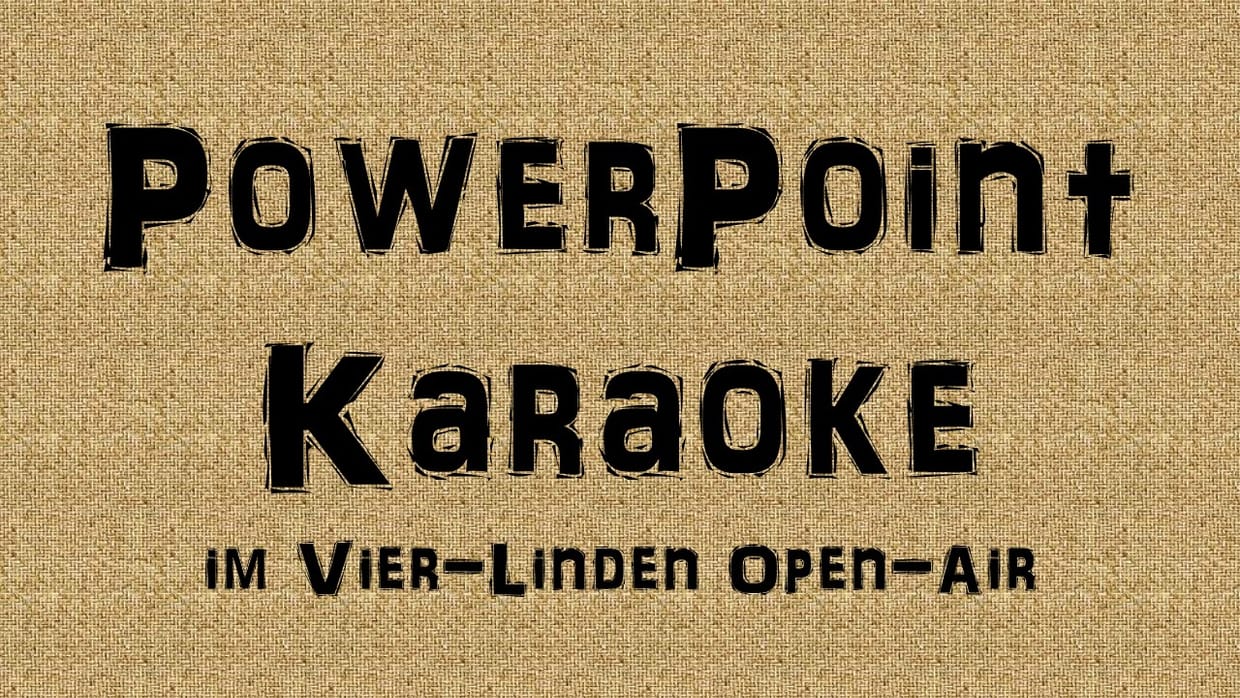 PowerPoint Karaoke - Open-Air
