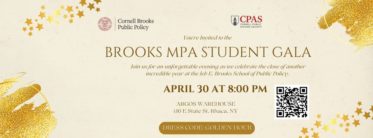 Brooks MPA Spring End of Year Gala: Golden Hour