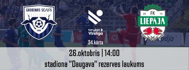 Tonybet Virslīga: Grobiņas SC/LFS - FK Liepāja
