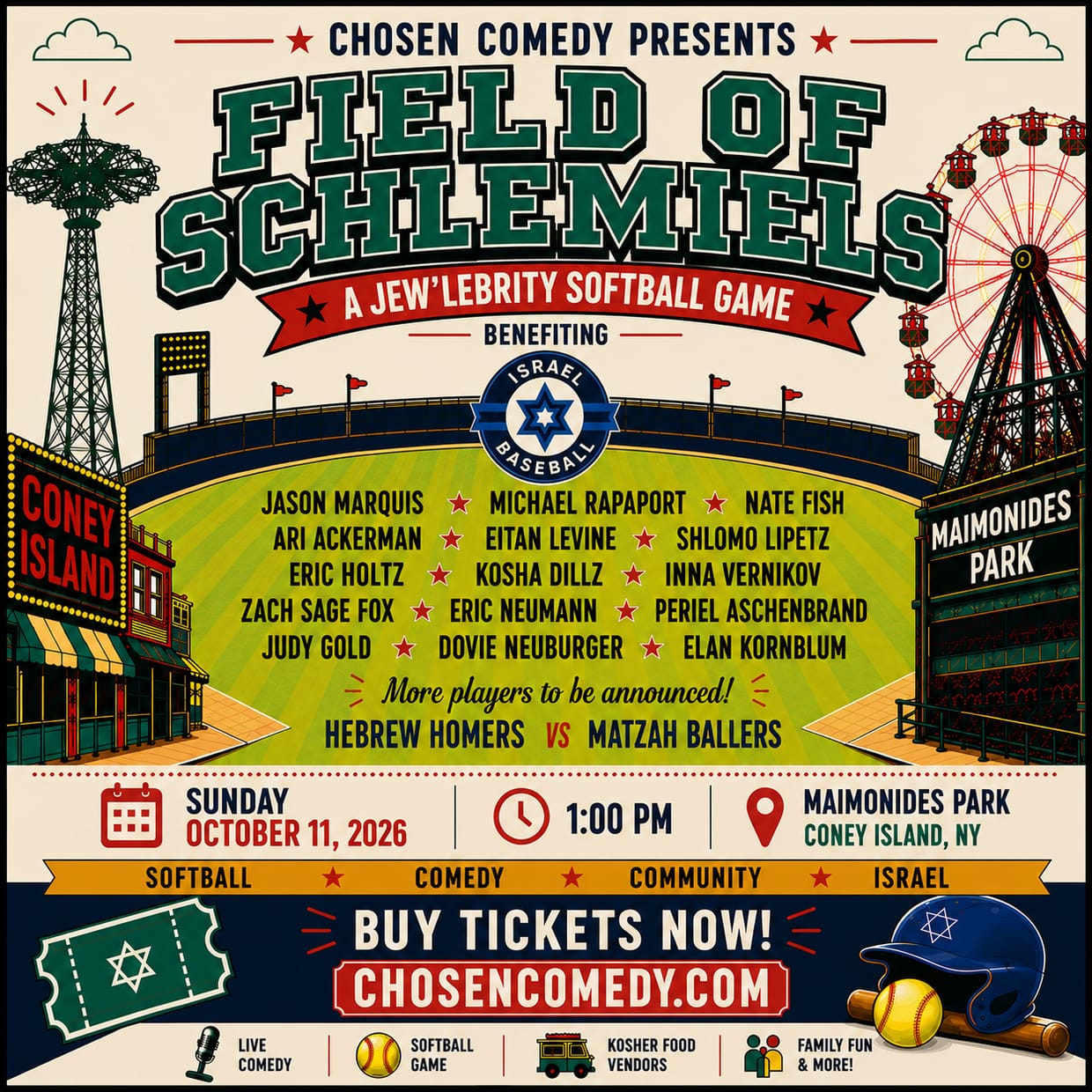 Special Event at Maimonides Park: Field of Schlemiels