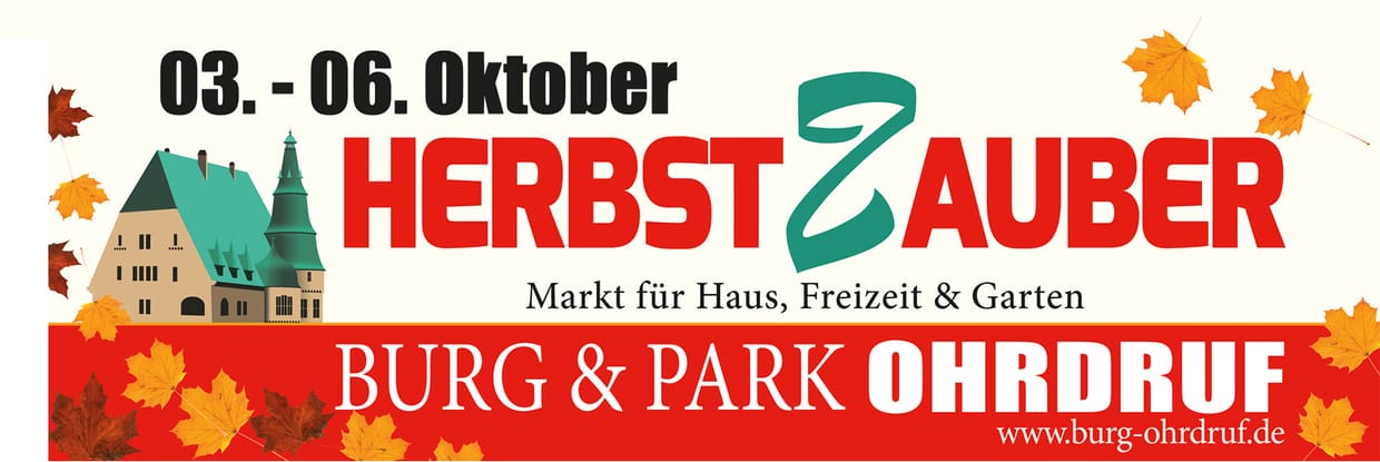 Herbstzauber Burg & Park Ohrdruf