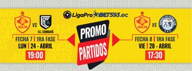 PROMO PARTIDOS SD AUCAS vs CUMBAYÁ FC - GUAYAQUIL CITY