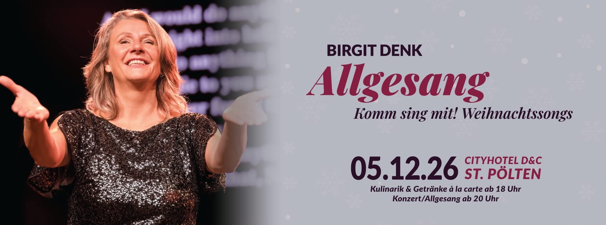 Birgit Denk lädt zum „Allgesang" - WEIHNACHTEN