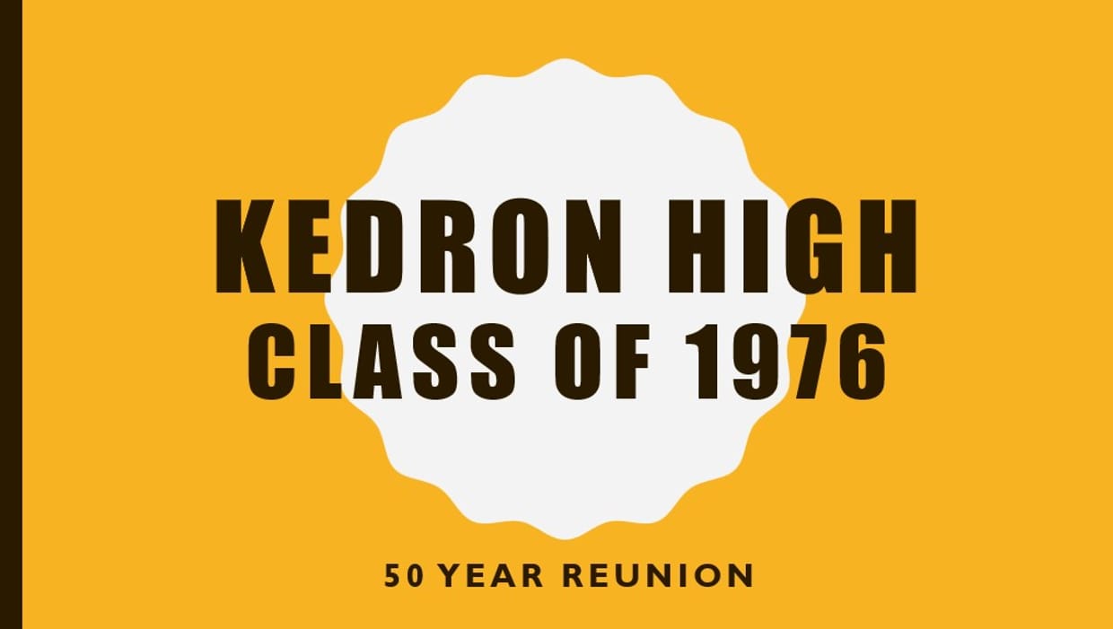 KEDRON STATE HIGH SENIORS 1976 50 YR REUNION