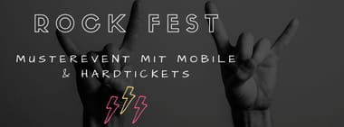 Muster Rockfestival mit Hardticket-Option