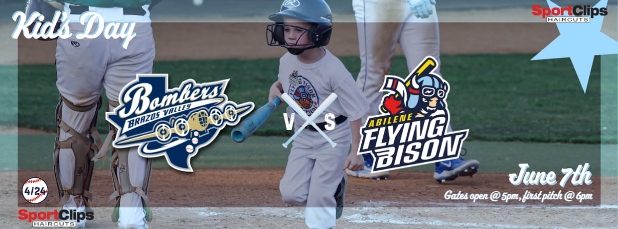 June 7th - Brazos Valley Bombers vs. Abilene Flying Bison
