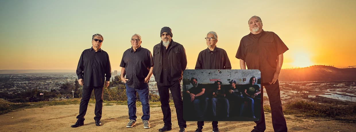 Los Lobos with Backyard Tire Fire