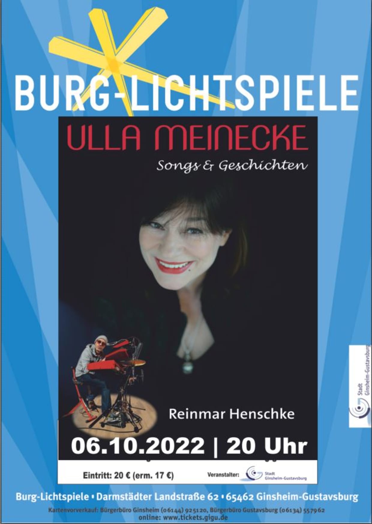Konzert ULLA MEINECKE – Tour 22/23 