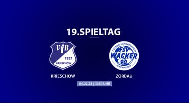 19. Spieltag VfB Krieschow - Wacker Nordhausen