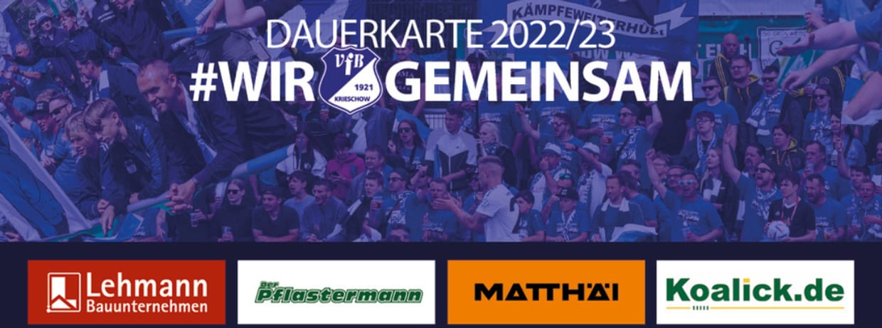 VfB Krieschow e.V. Dauerkarten 2022/23
