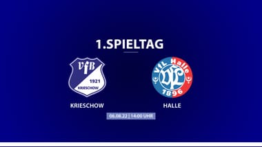 1. Spieltag VfB Krieschow - VfL Halle