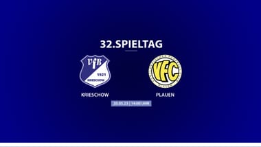 30. Spieltag VfB Krieschow - VFC Plauen