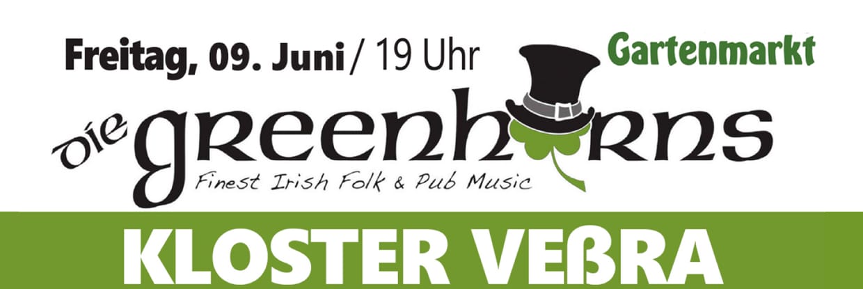 „Greenhorns“ Irish Folk Abendkonzert Kloster Veßra