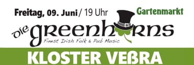 „Greenhorns“ Irish Folk Abendkonzert Kloster Veßra