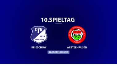 10. Spieltag VfB Krieschow - SV Westerhausen