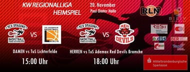 (2 Spiele) 1.Doubleheader 2021 Regionalliga Basketball Damen + Herren