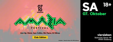 Amazia Festival • 07.10 w. Moksi, Sam Collins, Nik Flame, DJ Nitrax
