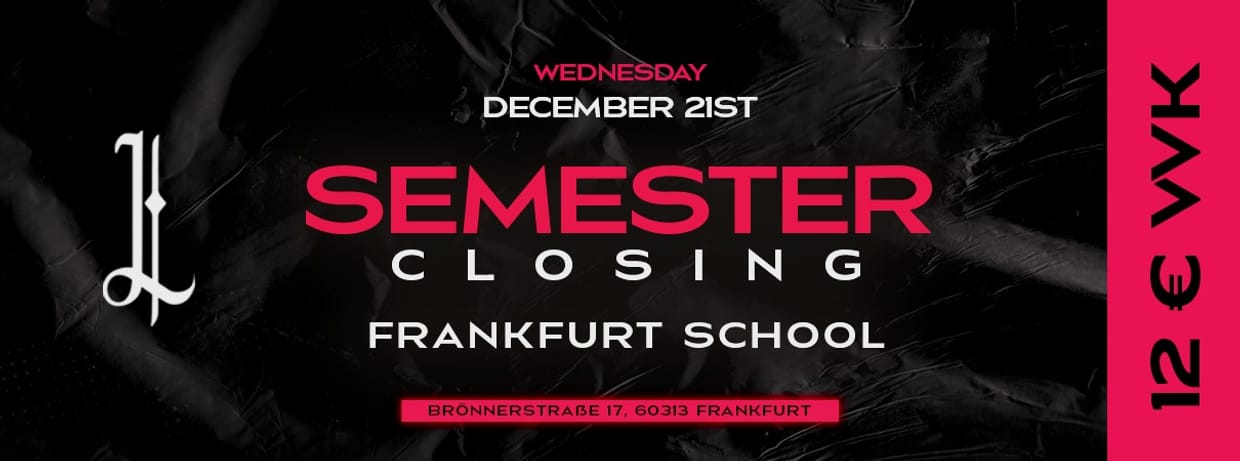 Semester Closing Frankfurt School of Finance