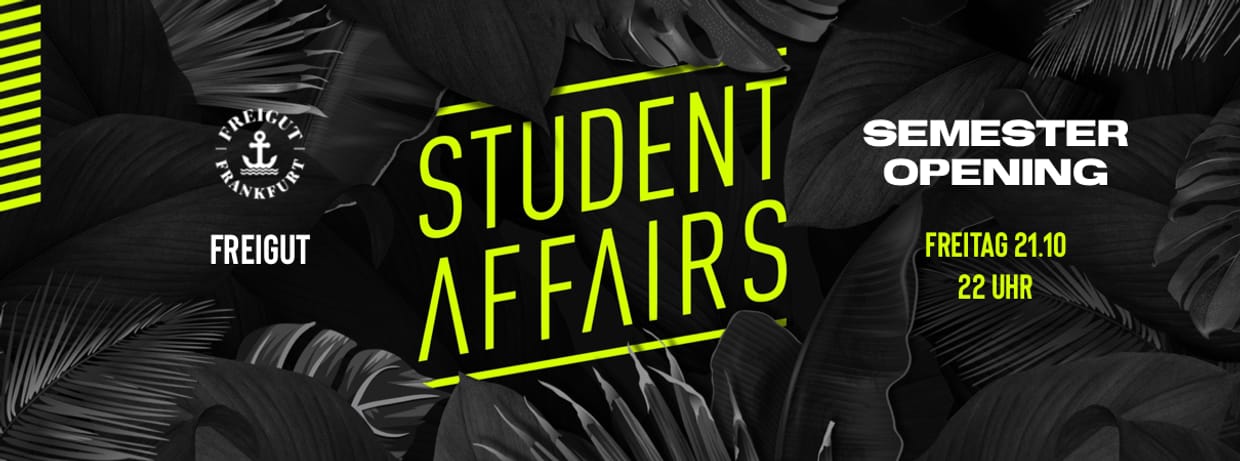 Student Affairs - Semester Opening | Fr. 21.10 - Freigut